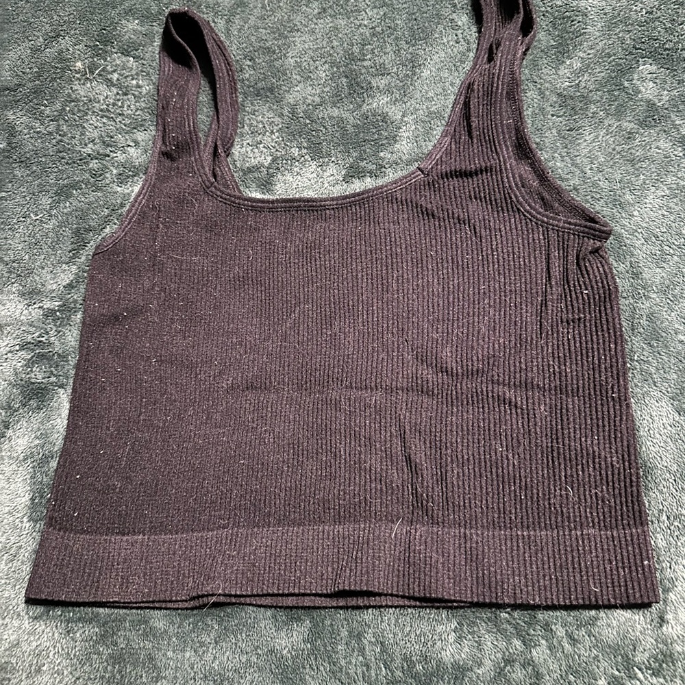Rue21 Black Ribbed Top